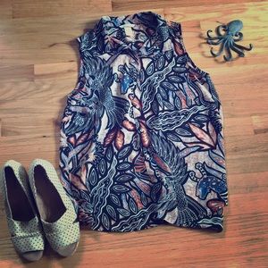 Beautiful print H&M button down